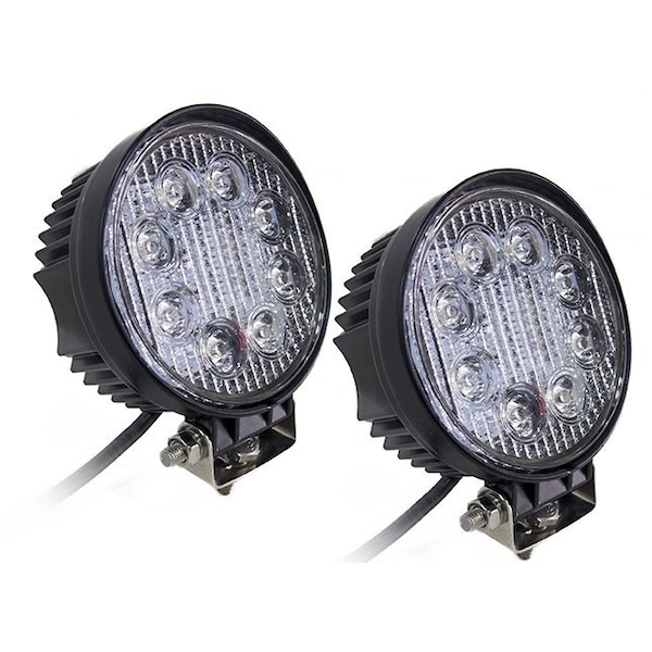 Race Sport Street Series 4In Round Led Spot Lights 24W/1,560Lm (Pair) Pr RS-24W-R-2 - main